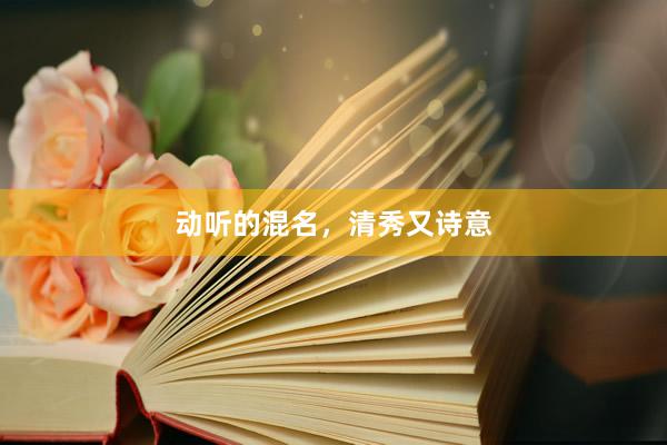 动听的混名，清秀又诗意